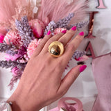 Anello maxi bottone