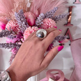 Anello maxi bottone