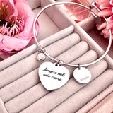 Bracciale rigido cuore da personalizzare