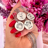 Collana rotonda lui e lei