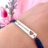 Bracciale con targhetta da personalizzare