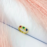 Anello cuore trio