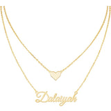 Collana nome heart