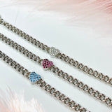 Bracciale cuor groumette